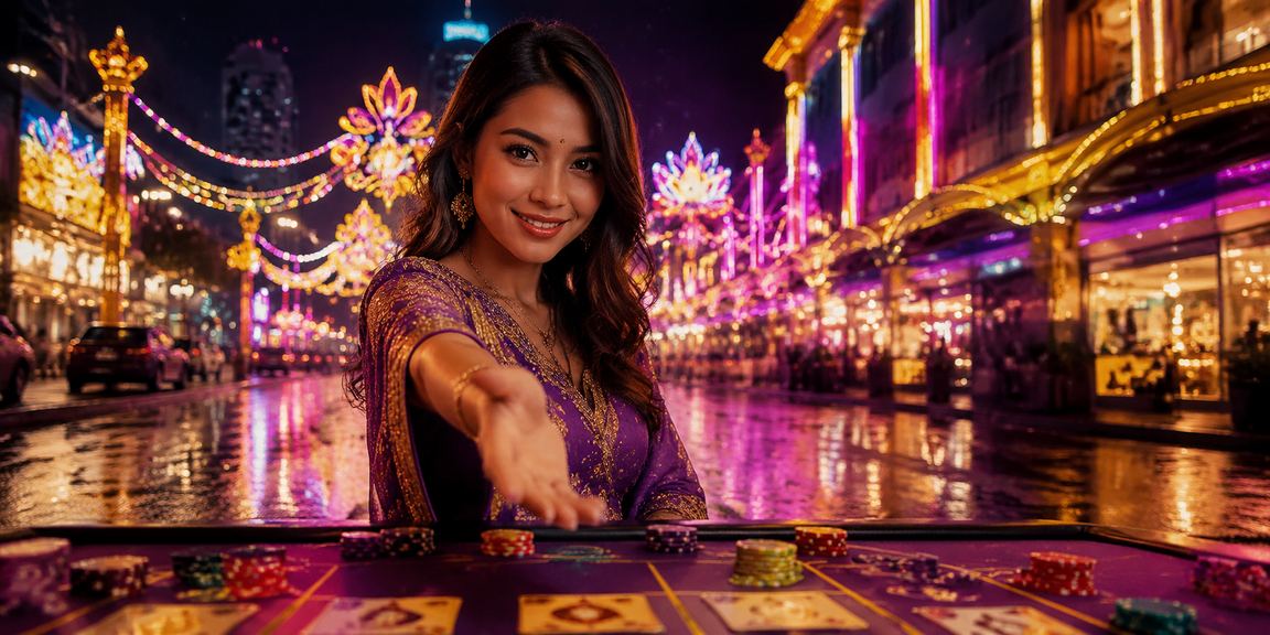 Pemain menikmati permainan baccarat di Kuala Lumpur kasino mudah alih